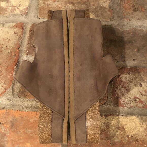 Outwoods Trend-1 Platform Faux Suede Cork Sandal Size 8 - Picture 6 of 7